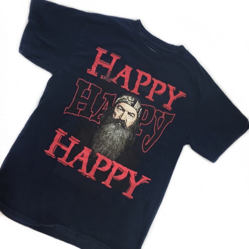 Happy Duck Dynasty Graphic T-Shirt